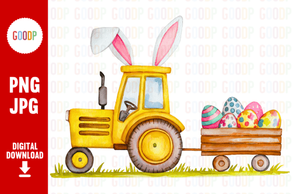 Download Easter Tractor Png - Premium Resources