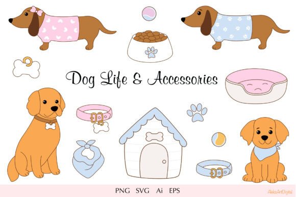 Download Cozy Dog Life Vector Collection - Premium Bundle
